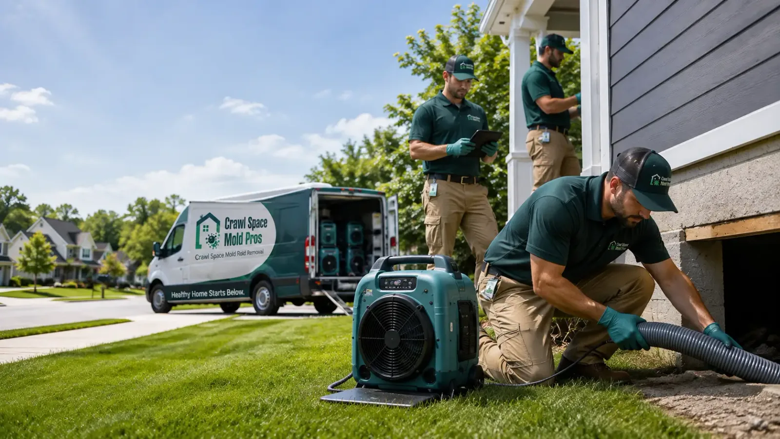 Crawl Space Mold Removal in Langford, SD